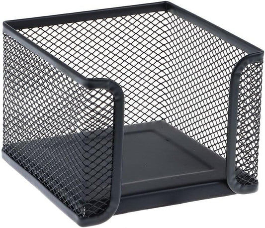 Black Mesh Note Holder: Stylish and Practical Desk Organizer