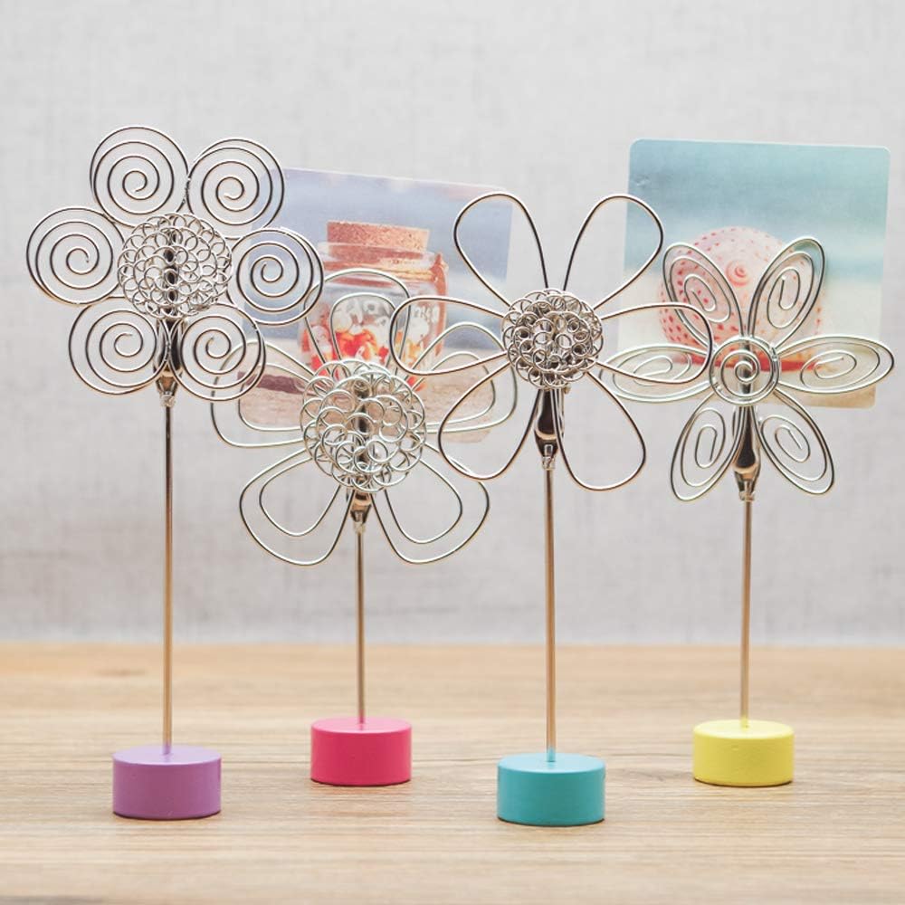 4 - Piece Flower - Shaped Note Holder Set: A Blend of Beauty and Functionality