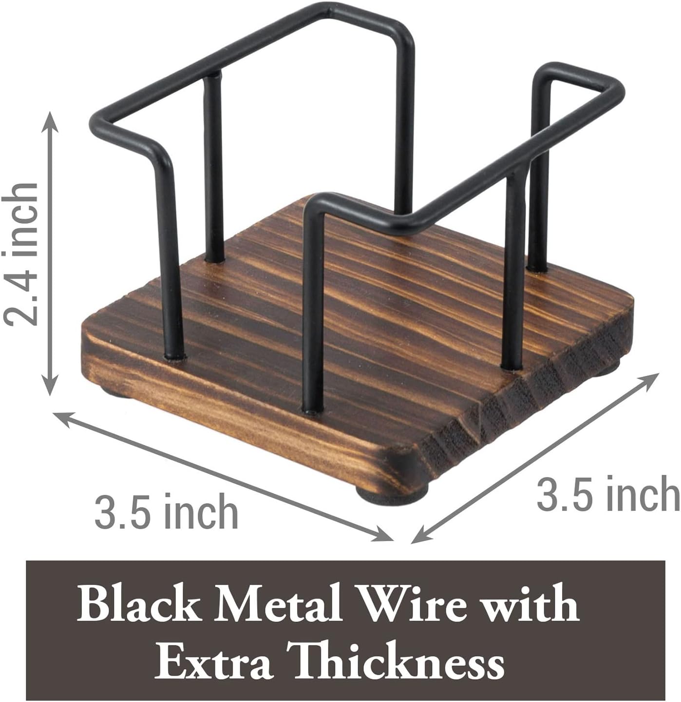 Wooden and Metal Wire Note Holder: A Fusion of Rustic Charm and Industrial Style