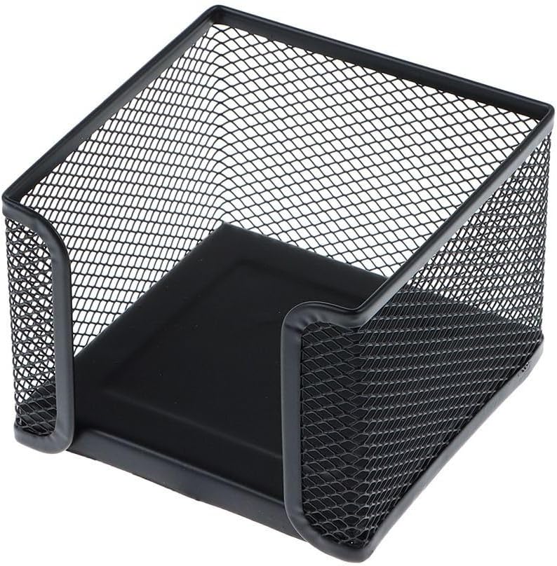 Black Mesh Note Holder: Stylish and Practical Desk Organizer
