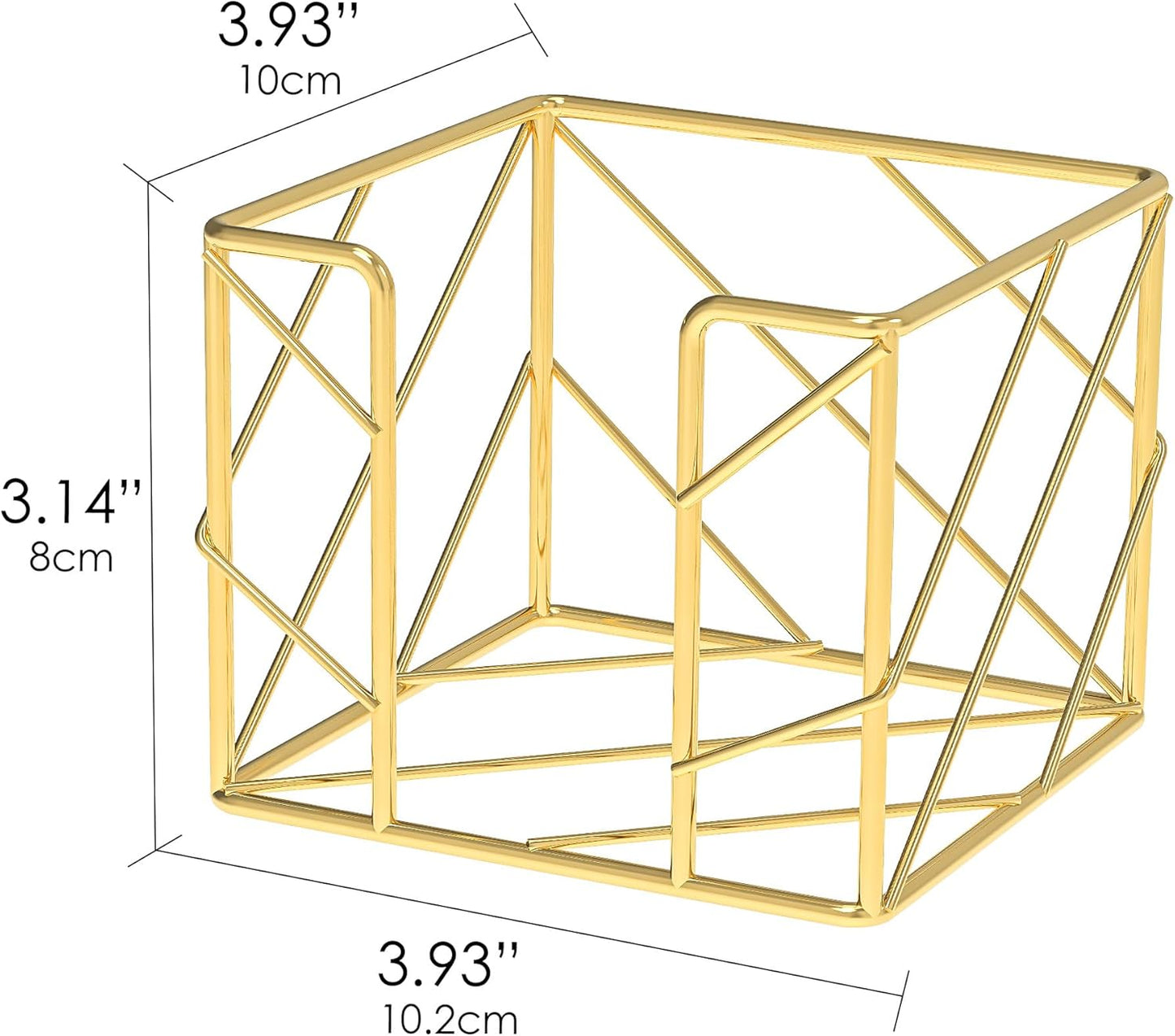 Gold Geometric Wire Note Holder: A Fusion of Elegance and Functionality