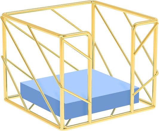 Gold Geometric Wire Note Holder: A Fusion of Elegance and Functionality